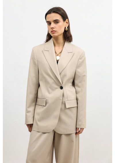 Antioch Kruvaze Kadın Blazer Bej