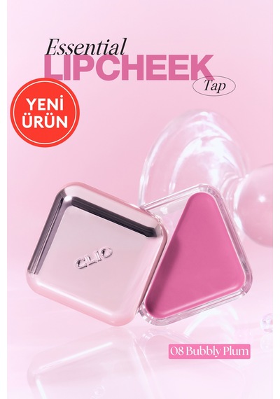 Dudak Ve Yanak Renklendirici Parlak Balm Clıo Essential Lipcheek Tap 08 Bubbly Plum