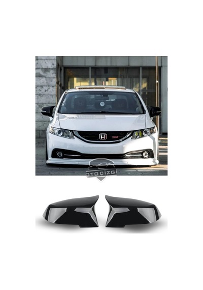 Honda Civic Fb7 2012-2016 Batman Yarasa Ayna Kapağı Piano Black