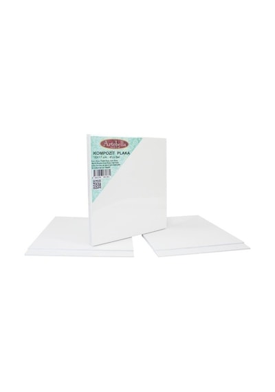 Kpt4S16X17 Artebella (Preslenmiş) Kompozit Plaka 16X17 Cm 4'Lü Se