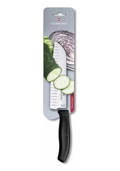 Victorinox 6.8523.17b 17cm Siyah Santoku Bıçağı, Blisterli Paket Çok Renkli