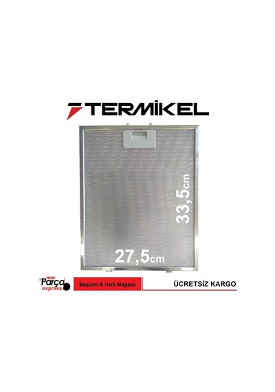 Termikel Uyumlu Davlumbaz Filtresi Aspiratör Metal Tel Filtre 275X335 - 444118502