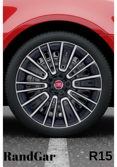 Fiat Egea Urban 15 İnç Jant Kapağı 4 Adet Siyah Gri C119 Rand