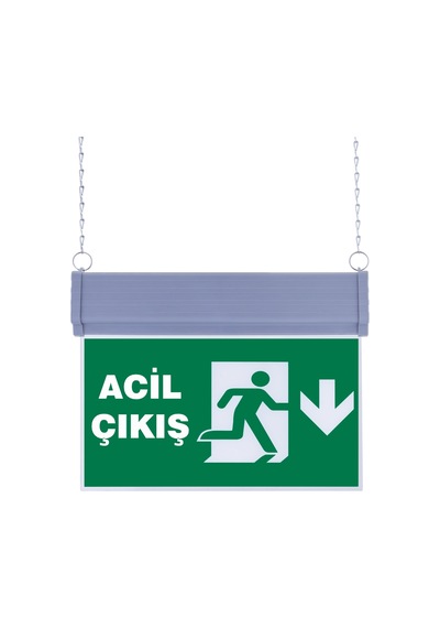 Sg051-a3 Çift Yönlü Acil Yönlendirme Armatürü Zincirli Acil Çıkış Aşağı C6c40