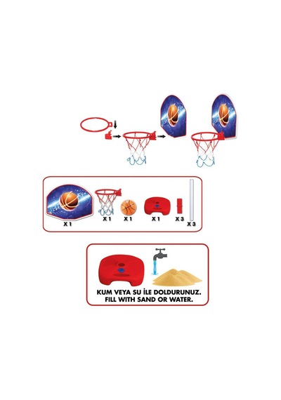 03407 Ayarlanabilir Basketbol Potası -fentoys