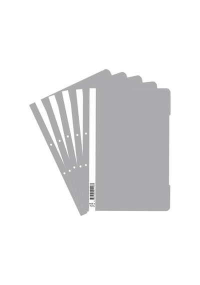 Artlantis 10 Adet A4 Gri Telli Dosya 1 Paket Ekonomik Kaliteli Telli Dosya Ofis Büro Okul