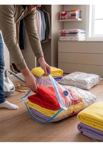 Onton Vakumlu Hurç 80x100 Cm Büyük Boy - %75 Yer Tasarrufu Sağlayan Vakumlu Poşet