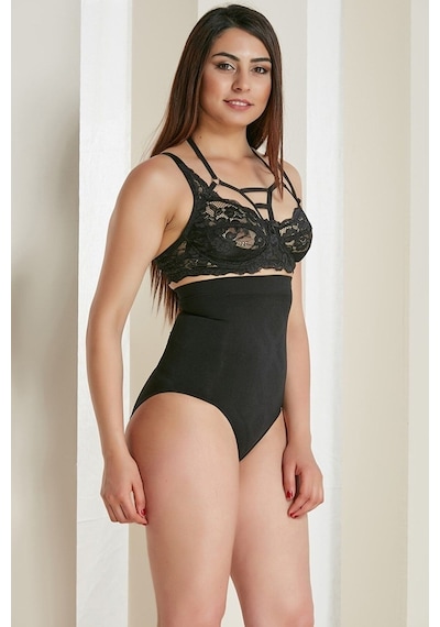 Bel + Basen + Göbek Toparlayan Slip Korse Siyah