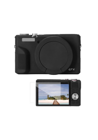 K&f Concept Canon G7x Mark Iıı Black Siyah Slikon Kılıf