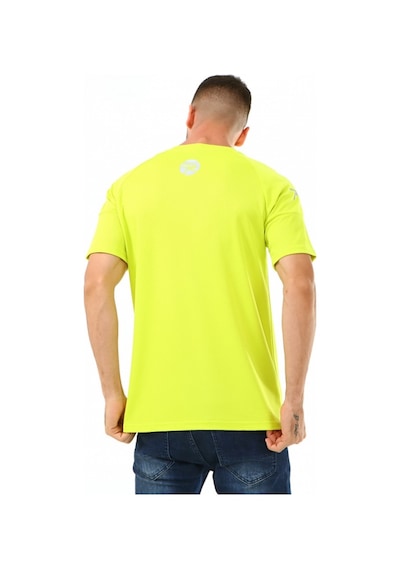Raru Erkek Basic T-Shirt Grıll Yeşil Çok Renkli