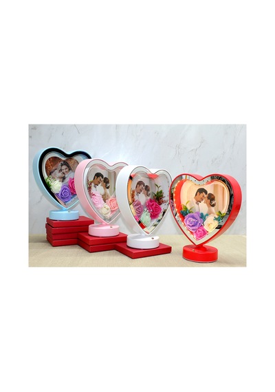 2 Adet Kişiye Özel Fotoğraf Çerçevesi Ledli Fotoğraf Alanlı, Kişiselleştirilebilir Hediye, Photo Frame, Personalized