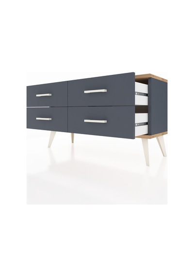 Arges Şifonyer 4 Raflı 88x30x48 Antrasit-çam/antrasit Çam/antrasit Arges Şifonyer 4 Raflı 88x30x48 Antrasit-çam/antrasit Çam/antrasit