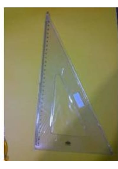 Gönye 45x45x90 + 30x 60x 32 CM Hatas 2 Adet Cetvel