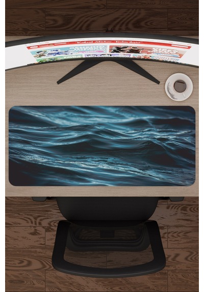 Okyanus Kaymaz Dikişli Kauçuk Oyuncu Mousepad V2 - 70x30 Xl Gaming Mouse Pad Fare Altlığı