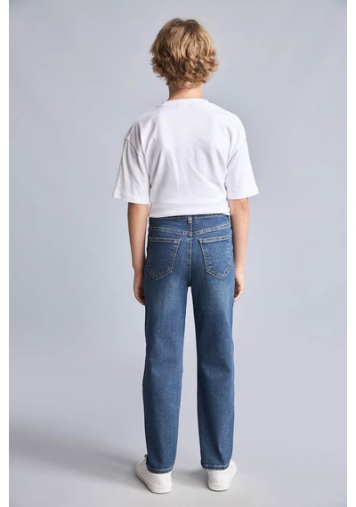 Defacto Straight Fit Mavi Erkek Çocuk Jean Pantolon F0455a8/nm41