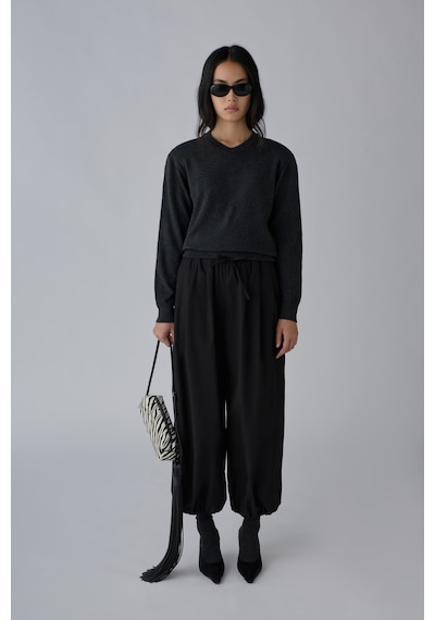 Suud Collection Füme Mona V Yaka Kazak