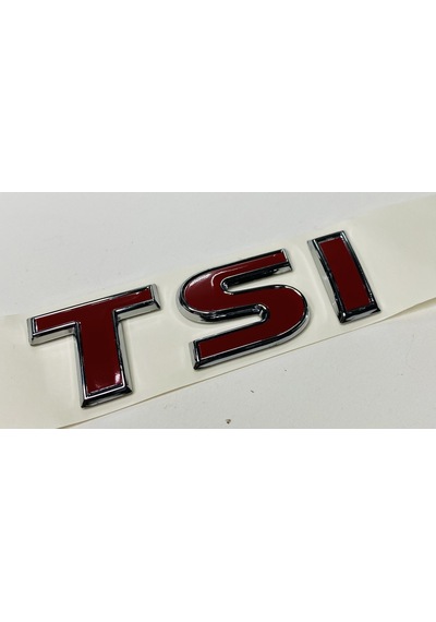 Vw Tiguan 2012 - 2016 Tsi Üç Kırmızı Arka Bagaj Yazısı