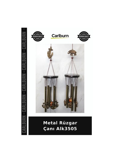 Özel Üretim Dekoratif Bahçe Süsü Balkon Aksesuarı Hediye Metal Rüzgar Çanı Alk3505