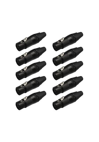 Losen La1031-2 Xlr 3-pin Dişi Siyah Konnektör