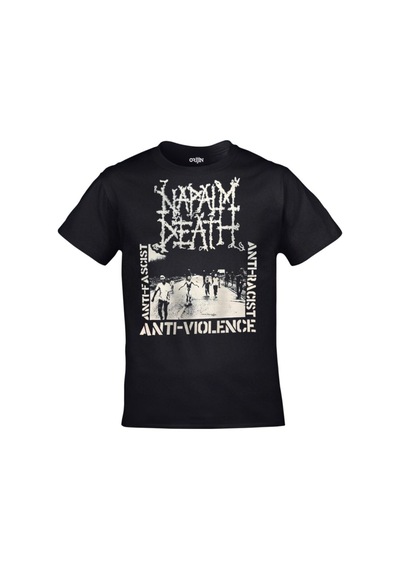 Kalic Studio Unisex Siyah Napalm Death Anti Violence Smash Oppression Baskılı Siyahorj46