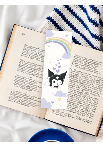 Sanrio Kuromi Anime Karışık Tasarım 10 Adet Kitap Ayraç Seti Pytk