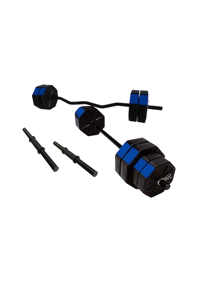 Tan Spor 70 KG Dambıl Halter Ağırlık Full Kısa + Düz + Z Bar Set Kırmızı Kapaklı