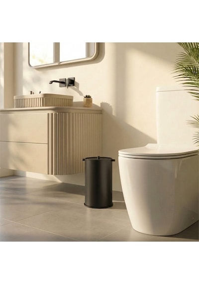 Kobos Nova Çöp Kovası 5l Mat Siyah Kbw-908mb