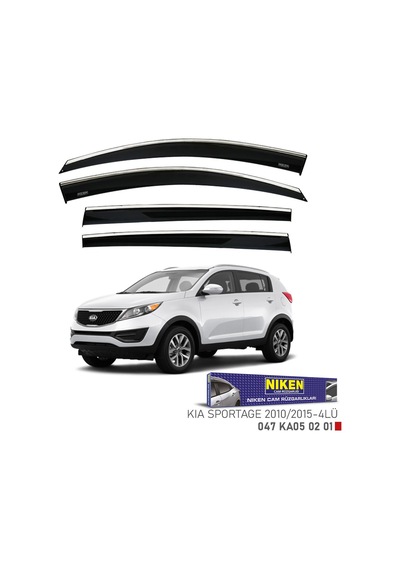 Niken Kia Sportage Cam Rüzgarlığı Kromlu 2011 / 2016 Niken 047 Ka05 02 01