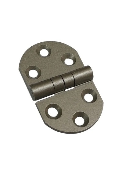 Lb 20 Adet Alüminyum Oval Menteşe 30x49 Mm - Yönsüz, Şık, Hafif Ve Dayanıklı Dolap, Pano, Kapak Menteşesi