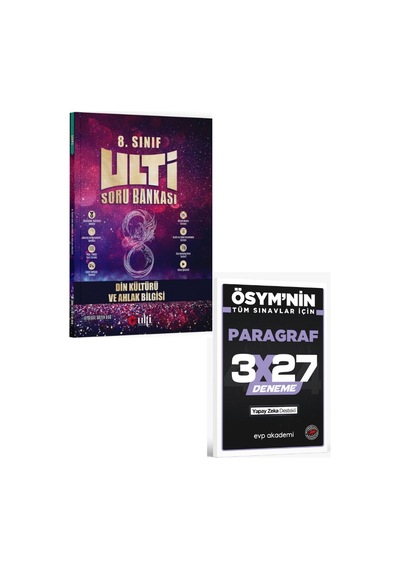 Ulti 2027 8. Sınıf Lgs Din Kültürü Ve Ahlak Bilgisi Soru Bankası+ Evp Akademi Paragraf