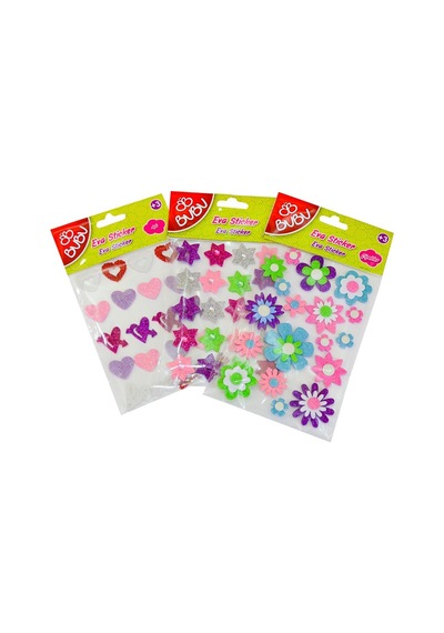 Bu-bu Sticker Eva Doğa Stand 24 Lü Bubu-sts021 Çok Renkli