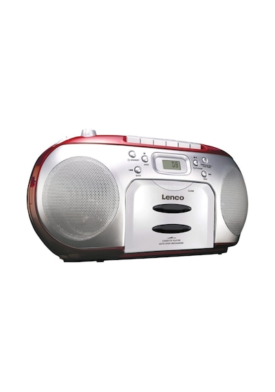 Lenco Taşınabilir Radyo / Cd / Kaset Çalar +Aux Kırmızı