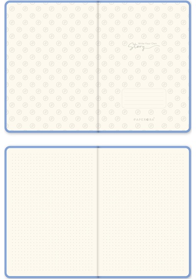 A5 Bullet Journal Noktalı Defter 140 Gr. 80 Yaprak Skylight Mavi