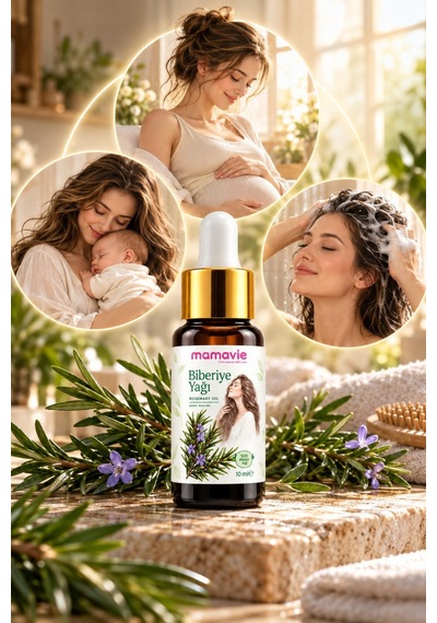 %100 Saf Biberiye Yağı 10 Ml Rosemary Oil, Saç Bakımı Ve Aromaterapi İçin Bitkisel Yağ - 937409480