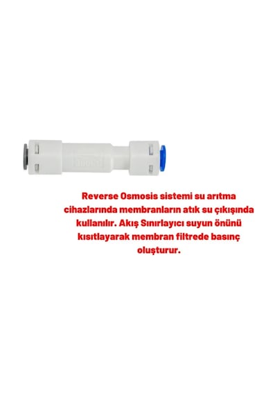 Su Arıtma Cihazı Shutoff Valve 4 Yollu Vana + Atık Kısıcı Flowlimit 300 Set