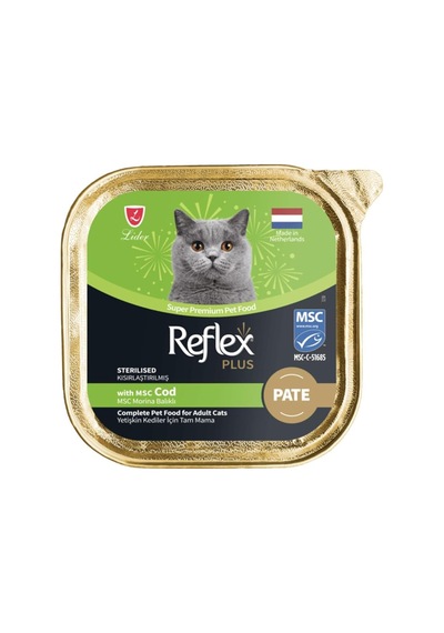 Reflex Plus Pate Balıklı Kısır Kedi Konservesi 85 Gr