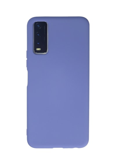 Vivo Y20 Kılıf Kamera Korumalı Silikon Rubber Arka Kapak Lila