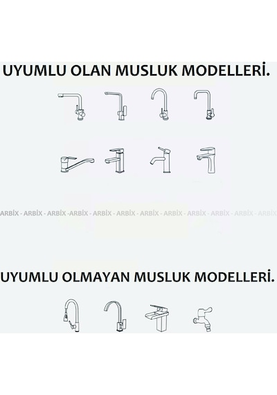 Uzatma Hortumlu 3 Fonksiyonlu Tasarruflu Musluk Başlığı Batarya/musluk Kuaför Berber Musluk Ucu Diğer