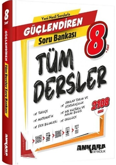8. Sınıf Tüm Dersler Güçlendiren Soru Bankası Ankara Yayıncılık