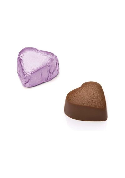 Melodi Çikolata Yaldız Mini Kalp Antep Fıstıklı Çikolata Pembe 500g