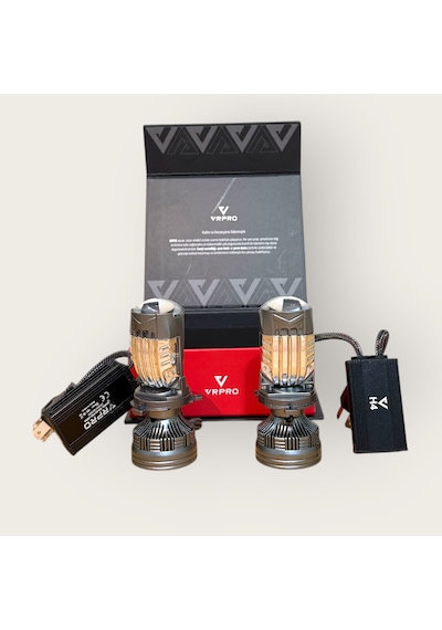 H4 Mercekli Led Zenon Led Zenon Şimşek Etkili 120w Güç 24.000 Lümen 12-24v Uzun Ömürlü Güçlü Çizgisel Odak 2