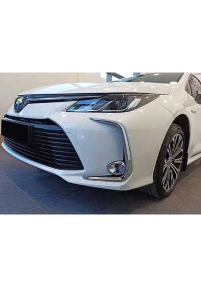 Toyota Corolla Uyumlu 2019+ Sis Kaşı   Nikelaj