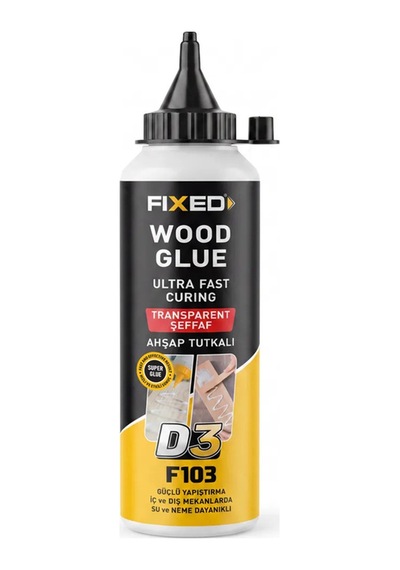 Fıxed F103 D3 Şeffaf Ahşap Mdf Tutkalı Suya Dayanıklı 600 Gr