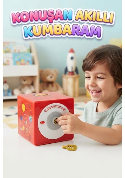 Akıllı Kumbara - Eğitici Ve Sesli Şifreli Para Biriktirme Kasası Finansal Beceri Geliştirici Oyuncak