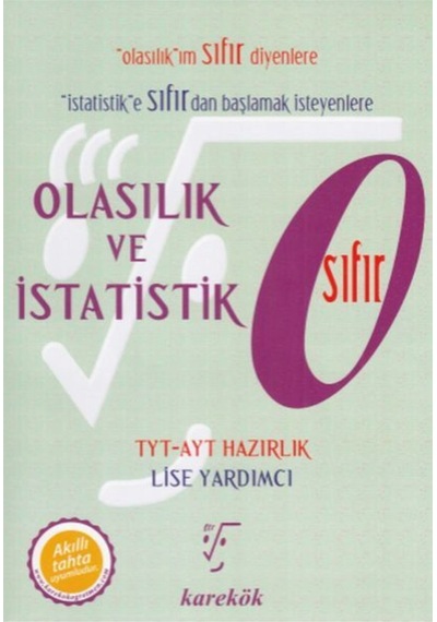 Karekök Tyt - Ayt Olasılık Ve Istatistik Sıfır Yeni