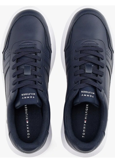 Tommy Hilfiger Modern Hafif Tabanlı Deri Erkek Sneaker Fm0fm05529dw5 Mavi