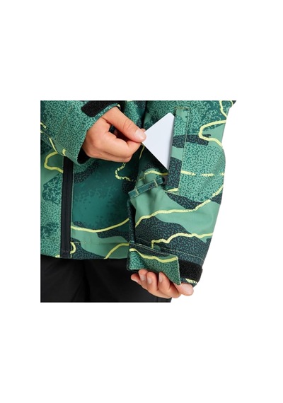 Quıksılver Quiksilver Mission Printed Youth Jk Erkek Çocuk Yeşil Snowboard Ceketi Gsc1 Yeşil