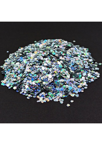 Glitter Epoksi Süsleme Pulu Hologramlı Nail Art Makyaj Altıgen Sim Set 20 Gram X 3 Model 60 Gr