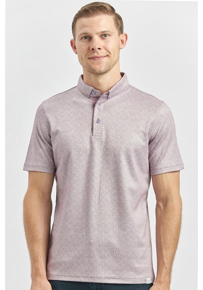 Lila Desenli Merserize Düğmeli Yaka Garnili Pamuklu Casual Slim Fit Dar Kesim Tişört 1011240164 Lila Lila Desenli Merserize Düğmeli Yaka Garnili Pamuklu Casual Slim Fit Dar Kesim Tişört 1011240164 Lila
