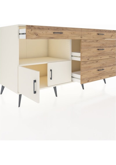 Kronos Konsol Tek Raflı 4 Çekmeceli 2 Kapaklı 176x59x99 Aytaşı-ay Aytaşı-aytaşı/çam Kronos Konsol Tek Raflı 4 Çekmeceli 2 Kapaklı 176x59x99 Aytaşı-ay Aytaşı-aytaşı/çam
